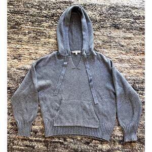 Alex Mill Womens Sweater Hoodie Small Grey Aiden Knit Wool Cotton